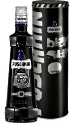 likér Puschkin Black Sun 16,6% 0,7l Plech Tuba