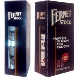 Fernet Stock 40% 0,5l 2x sklenička