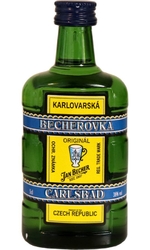 Becherovka 38% 50ml miniatura etik7