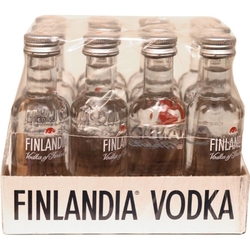 Vodka Finlandia Clear 40% 50ml x12 miniatura etik2