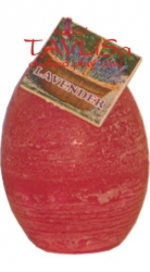 svíčka vajíčko Levandule rustic vonná 65g Rentex