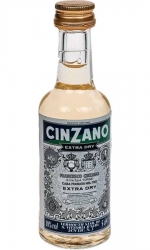 vermut Cinzano Extra Dry 18% 50ml miniatura etik2