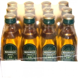 Whisky Bushmills 10 Years 40% 50ml x12 miniatura