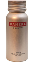 Vodka Clear Forty 40% 50ml Danzka v sada Minipack1