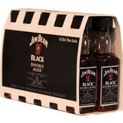 Whisky Jim Beam 43% 50ml Black 8Y x10 mini etik2
