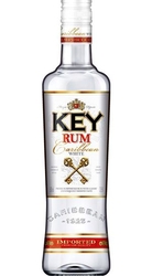 Rum KEY Rum White 37,5% 0,5l etik3