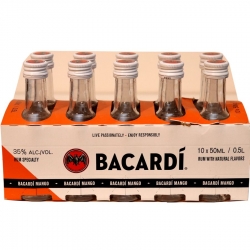 Rum Bacardi Mango 35% 50ml x10 miniatura