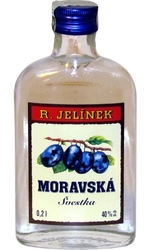 Švestka Moravská 40% 0,2l Jelínek placatice