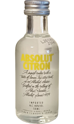 Vodka Absolut Citron 40% 50ml miniatura etik4