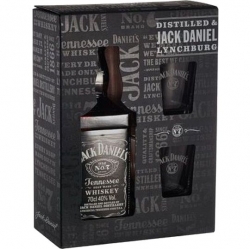 Whisky Jack Daniels 40% 0,7l +2x sklo box etik4
