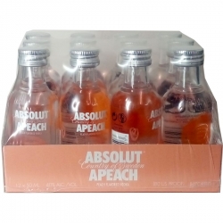 Vodka Absolut Apeach 40% 50ml x12 miniatura etik2