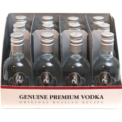 Vodka Carskaja Original 40% 50ml x12 mini etik2