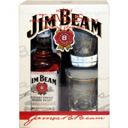 whisky Jim Beam 40% 0,7l USA 2x sklo