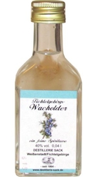 Wacholder Spirituose 40% 40ml Sacks miniatura
