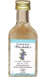 Wacholder Spirituose 40% 40ml Sacks miniatura