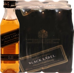 Whisky Johnnie Walker Black 12y 40% 50ml x12 etik3