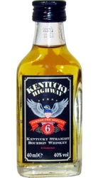 Whiskey Kentucky Highway 6Years 40% 40ml miniatura