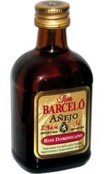 Rum Ron Barceló Anejo 37,5% 50ml miniatura etik2