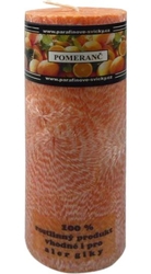 svíčka váleček Pomeranč palmová 190g Rentex