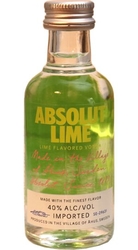 Vodka Absolut Lime 40% 50ml miniatura