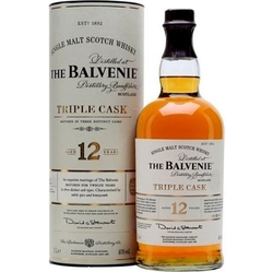 Whisky Balvenie 12Y 40% 0,7l triple cask Tuba