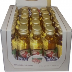 Likér Oříškový Gold Nusschen 20% 20ml x25 miniatur