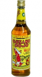 Mezcal Gusano Rojo 38% 0,7l s červem etik2