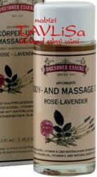 masážní olej Rose a Lavender 100ml Dresdner