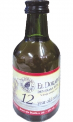 Rum El Dorado 12 let 40% 50ml Miniatura etik2