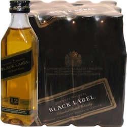 Whisky Johnie Walker Black 12y 40% 50ml x12 etik2