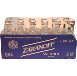 Wodka Zaranoff 37,5% 40ml x12 miniatur Rola