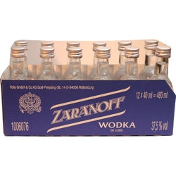 Wodka Zaranoff 37,5% 40ml x12 miniatur Rola