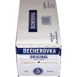 Becherovka 38% 50ml x20 miniatur etik2