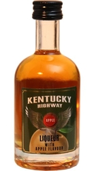 Whisky Likér Kentucky Highway Apple 35% 50ml mini
