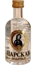 Vodka Carskaja Zolotaja 40% 50ml miniatura etik2