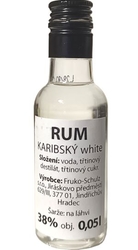 Rum Karibský white 38% 50ml Fruko miniatura