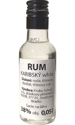 Rum Karibský white 38% 50ml Fruko miniatura