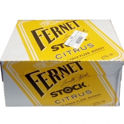 Fernet Stock citrus 27% 0,2l x14 Božkov