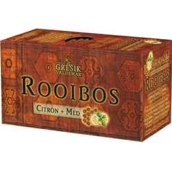 čaj Rooibos Citrón a Med 20x1,5g porcovaný Grešík