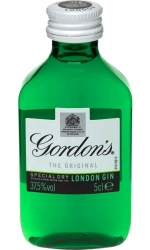 Gin Gordons London Dry 37,5% 50ml miniatura etik3