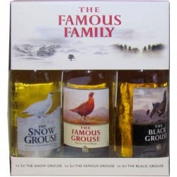 Whisky The Famous Family Sada 40% 50ml x3 miniatur