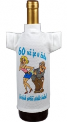 Tričko dárkové na láhev Výročí 60 v čudu