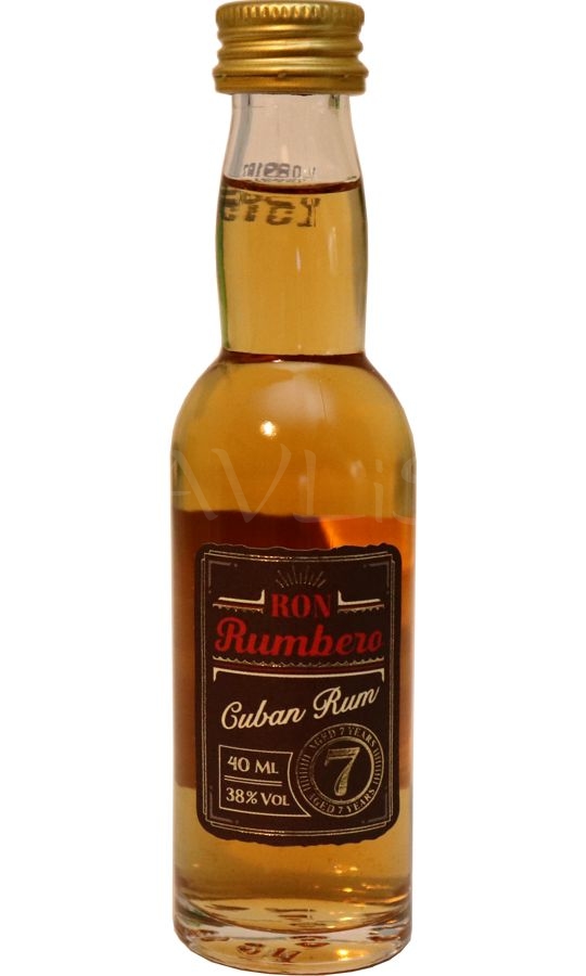 38% Sada Cuban v Rum 7 Ron years Rumbero 40ml