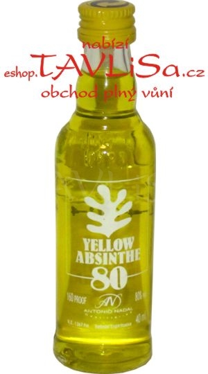 Absinth Yellow 80% 40ml Antonio Nadal miniatura