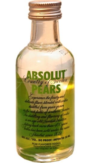 vodka Absolut Pears 40% 50ml miniatura