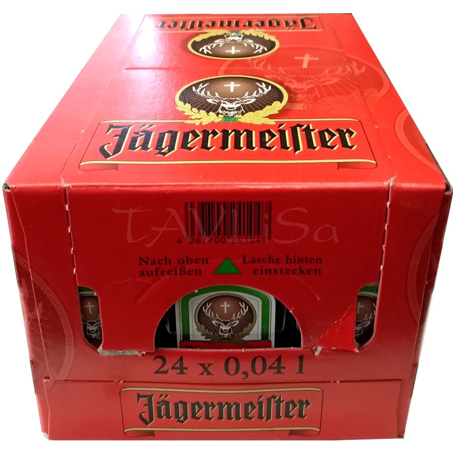 Jagermeister 35% 40ml x24 Germany miniatura etik3