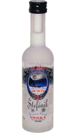 vodka Štefánik Clear zrcadlo 40% 50ml miniatura