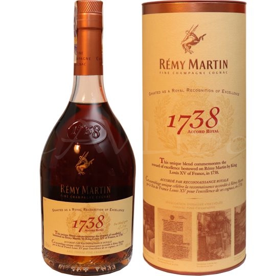 Cognac Rémy Martin Accord Royal 1738 40% 0,7l Tuba