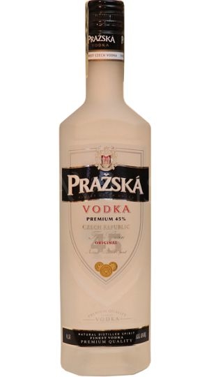 Vodka clear Pražská Premium 45% 0,5l