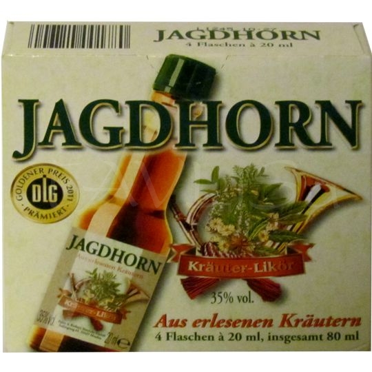 Jagdhorn Krautern Likor 35% 20ml x4 mini